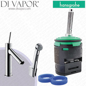 Hansgrohe Axor Starck Chrome 90 Basin Mixer with Hand Shower 10300000 Cartridge Assy - HG-2150 V1