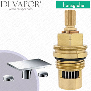 Hansgrohe Axor Massaud Chrome Basin Mixer 18015000 Anti-Clockwise Turn to Open 1/4 Turn Compatible Tap Cartridge - HG-2252