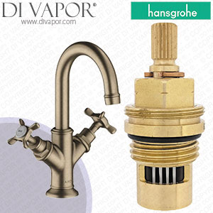 Hansgrohe Axor Montreux Brushed Nickel 160 Basin Mixer 16505820 Anti-Clockwise Turn to Open 1/4 Turn Compatible Tap Cartridge - HG-2321