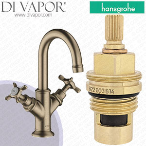 Hansgrohe Axor Montreux Brushed Nickel 160 Basin Mixer 16505820 Clockwise Turn to Open 1/4 Turn Compatible Tap Cartridge - HG-2322