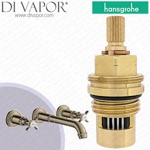 Hansgrohe Axor Montreux Brushed Nickel Basin Mixer 16532820 Anti-Clockwise Turn to Open 1/4 Turn Compatible Cartridge - HG-2362