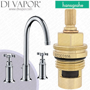 Hansgrohe Axor Montreux Chrome 180 Basin Mixer 16513000 Clockwise Turn to Open 1/4 Turn Compatible Cartridge - HG-2381