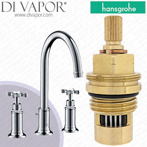 Hansgrohe Axor Montreux Chrome 180 Basin Mixer 16513000 Anti-Clockwise Turn to Open 1/4 Turn Compatible Cartridge - HG-2382