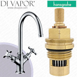 Hansgrohe Axor Montreux Chrome 210 Basin Mixer 16506000 Anti-Clockwise Turn to Open 1/4 Turn Compatible Cartridge - HG-2391