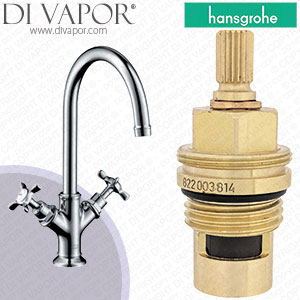 Hansgrohe Axor Montreux Chrome 210 Basin Mixer 16506000 Clockwise Turn to Open 1/4 Turn Compatible Cartridge - HG-2392