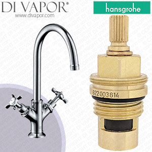 Hansgrohe Axor Montreux Chrome 210 Basin Mixer 16502000 Clockwise Turn to Open 1/4 Turn Compatible Cartridge - HG-2402