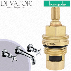 Hansgrohe Axor Montreux Chrome Basin Mixer w/ 165mm - 225mm Spout 16532000 Clockwise Turn to Open 1/4 Turn Compatible Cartridge - HG-2412