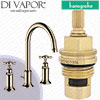 Hansgrohe Axor Montreux Polished Nickel 180 Basin Mixer 16513830 Clockwise Turn to Open 1/4 Turn Compatible Cartridge - HG-2421