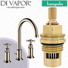 Hansgrohe Axor Montreux Polished Nickel 180 Basin Mixer 16513830 Anti-Clockwise Turn to Open 1/4 Turn Compatible Cartridge - HG-2422