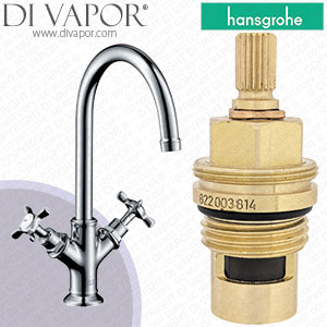 Hansgrohe Axor Montreux Polished Nickel Basin Mixer 16504830 Clockwise Turn to Open 1/4 Turn Compatible Tap Cartridge - HG-2472