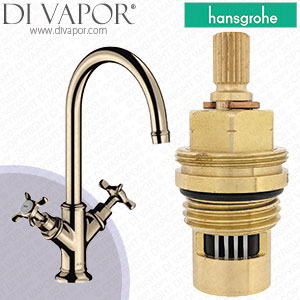 Hansgrohe Axor Montreux Polished Nickel 210 Basin Mixer 16506830 Anti-Clockwise Turn to Open 1/4 Turn Compatible Tap Cartridge - HG-2481