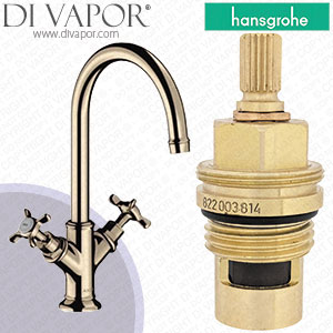 Hansgrohe Axor Montreux Polished Nickel 210 Basin Mixer 16506830 Clockwise Turn to Open 1/4 Turn Compatible Tap Cartridge - HG-2482