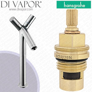 Hansgrohe Axor Starck Chrome 220 Basin Mixer 10050000 Clockwise Turn to Open 1/4 Turn Compatible Cartridge - HG-2502