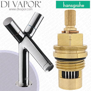 Hansgrohe Axor Starck Chrome 80 Basin Mixer 10030000 Anti-Clockwise Turn to Open 1/4 Turn Compatible Tap Cartridge - HG-2511