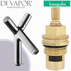 Hansgrohe Axor Starck Chrome 80 Basin Mixer 10030000 Clockwise Turn to Open 1/4 Turn Compatible Tap Cartridge - HG-2512