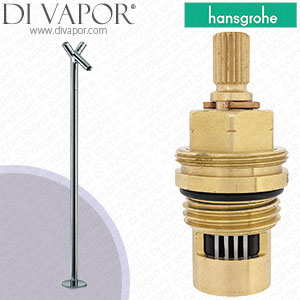 Hansgrohe Axor Starck Chrome Free Standing Basin Mixer 10060000 Anti-Clockwise Turn to Open Compatible Shut Off Unit Cartridge - HG-2542