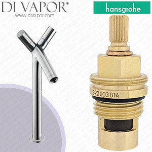 Hansgrohe Axor Starck Satinox 220 Basin Mixer 10050810 Tap Clockwise Turn to Open Compatible Shut Off Unit Cartridge - HG-2551