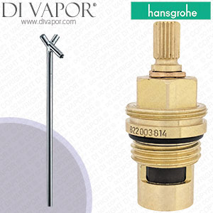 Hansgrohe Axor Starck Satinox Free Standing Basin Mixer 10060810 Tap Clockwise Turn to Open 1/4 Turn Compatible Cartridge - HG-2561