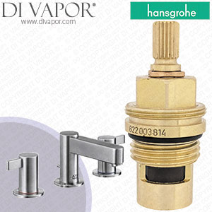 Hansgrohe Axor Steel Stainless Steel Basin Mixer 35033800 Clockwise Turn to Open 1/4 Turn Compatible Tap Cartridge - HG-2571