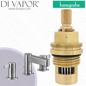 Hansgrohe Axor Steel Stainless Steel Basin Mixer 35033800 Anti-Clockwise Turn to Open 1/4 Turn Compatible Tap Cartridge - HG-2572