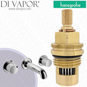 Hansgrohe Axor Uno Chrome Basin Mixer for Concealed Install 38043000 Anti-Clockwise Turn to Open 1/4 Turn Compatible Tap Cartridge - HG-2582