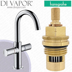 Hansgrohe Axor Uno Chrome 230 Basin Mixer Swivel Spout 38040000 Anti-Clockwise Turn to Open 1/4 Turn Compatible Cartridge - HG-2602