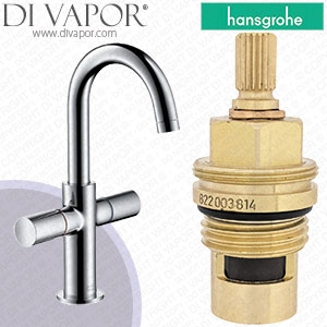 Hansgrohe Axor Uno Chrome 170 Basin Mixer with Waste 38045000 Clockwise Turn to Open 1/4 Turn Compatible Cartridge - HG-2611