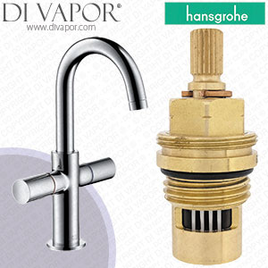 Hansgrohe Axor Uno Chrome 170 Basin Mixer with Waste 38045000 Anti-Clockwise Turn to Open 1/4 Turn Compatible Cartridge - HG-2612