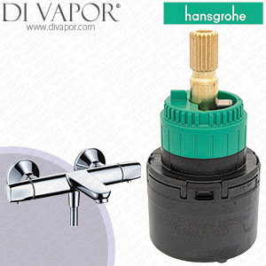Hansgrohe 13145000 Ecostat Chrome E Bath Mixer Shut Off Unit with Selector Cartridge - HG-2670