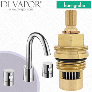 Hansgrohe Axor Uno Satinox Basin Mixer with Zylindrical Handles 38033810 Anti-Clockwise Turn to Open 1/4 Turn Compatible Cartridge - HG-2682
