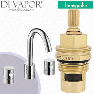 Hansgrohe Axor Urquiola Chrome Basin Mixer with 168mm Spout 11042000 Clockwise Turn to Open 1/4 Turn Compatible Cartridge - HG-2701