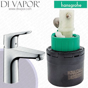 Hansgrohe 31517000 Focus Chrome 100 Basin Mixer without Waste Set Cartridge - HG-2710