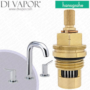 Hansgrohe Focus S Chrome 140 Basin Mixer With Pop-Up Waste Set 31727000 Anti-Clockwise Turn to Open 1/4 Turn Compatible Tap Cartridge - HG-2722