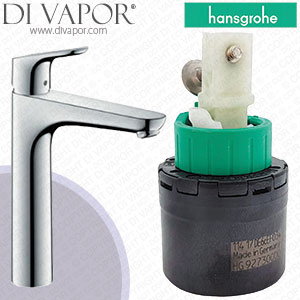 Hansgrohe Focus Chrome 190 Basin Mixer with Pop-Up Waste Set 31608000 Cartridge - HG-2730