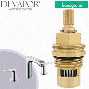 Hansgrohe Metris 100 Basin Mixer with Pop-Up Waste 31083000 Anti-Clockwise Turn to Open Cartridge Compatible Spare - HG-2732