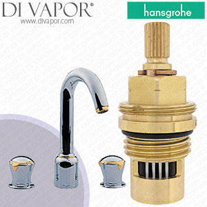 Hansgrohe Axor Mondaro Chrome Basin Mixer 18033000 Anti-Clockwise Turn to Open Cartridge Compatible Spare - HG-2752