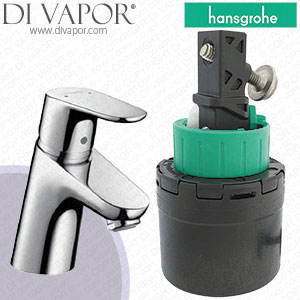 Hansgrohe Focus Chrome 70 Basin Mixer Low Flow 3.5 L/Min 31951000 Cartridge Assy - HG-2800