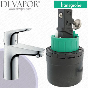 Hansgrohe Focus Chrome Basin Mixer 100 LowFlow 31603000 Cartridge - HG-2860