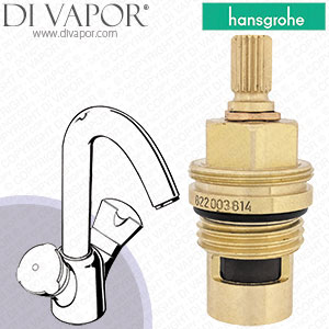 Hansgrohe Axor Mondaro Two Handle Basin Mixer 18030880 Clockwise Turn to Open 1/4 Turn Compatible Cartridge - HG-3001