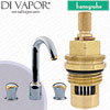 Hansgrohe Axor Mondaro White/Gold Optic Basin Mixer 18033490 Anti-Clockwise Turn to Open 1/4 Turn Compatible Cartridge - HG-3042