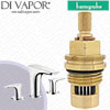 Hansgrohe PuraVida 3-Hole Basin Mixer 100 with Push-Open Waste Set 15073000 Anti-Clockwise Turn to Open 1/4 Turn Compatible Cartridge - HG-3072