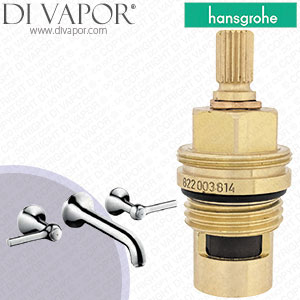Hansgrohe Axor Terrano 3-Hole Basin Mixer DN15 37147000 Tap Clockwise Turn to Open 1/4 Turn Compatible Cartridge - HG-3142