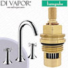 Hansgrohe Axor Terrano 3-Hole Basin Mixer Cross Handles 37134000 Tap Anti-Clockwise Turn to Open 1/4 Turn Compatible Cartridge - HG-3151