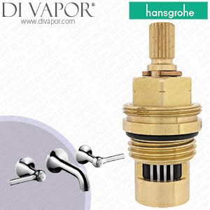 Hansgrohe Axor Terrano 3-Hole Basin Mixer Lever Handles & Short Spout DN15 37315000 Anti-Clockwise Turn to Open 1/4 Turn Compatible Cartridge - HG-3201