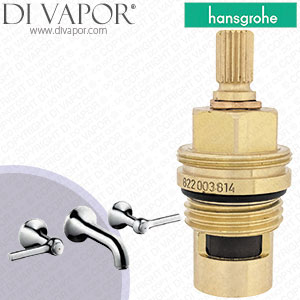 Hansgrohe Axor Terrano 3-Hole Basin Mixer Lever Handles & Short Spout DN15 37315000 Clockwise Turn to Open 1/4 Turn Compatible Cartridge - HG-3202
