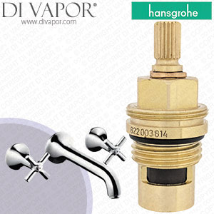 Hansgrohe Axor Terrano 3-Hole Basin Mixer for Installation DN15 37143000 Clockwise Turn to Open 1/4 Turn Compatible Cartridge - HG-3212
