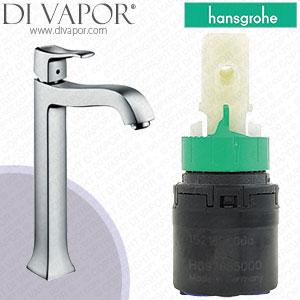 Hansgrohe Metris Classic Chrome 250 Basin Mixer with Pop-Up Waste 31078000 Tap Cartridge - HG-3230