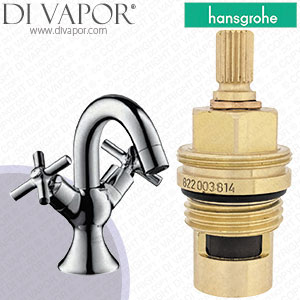 Hansgrohe Axor Terrano Chrome Basin Mixer 37035000 Clockwise Turn to Open 1/4 Turn Compatible Cartridge - HG-3311