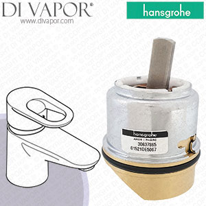 Hansgrohe Metropol Chrome Basin Mixer 14007000 Tap Cartridge - HG-3340