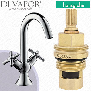 Hansgrohe Axor Terrano Satinox Basin Mixer 37030810 Clockwise Turn to Open 1/4 Turn Compatible Cartridge - HG-3341